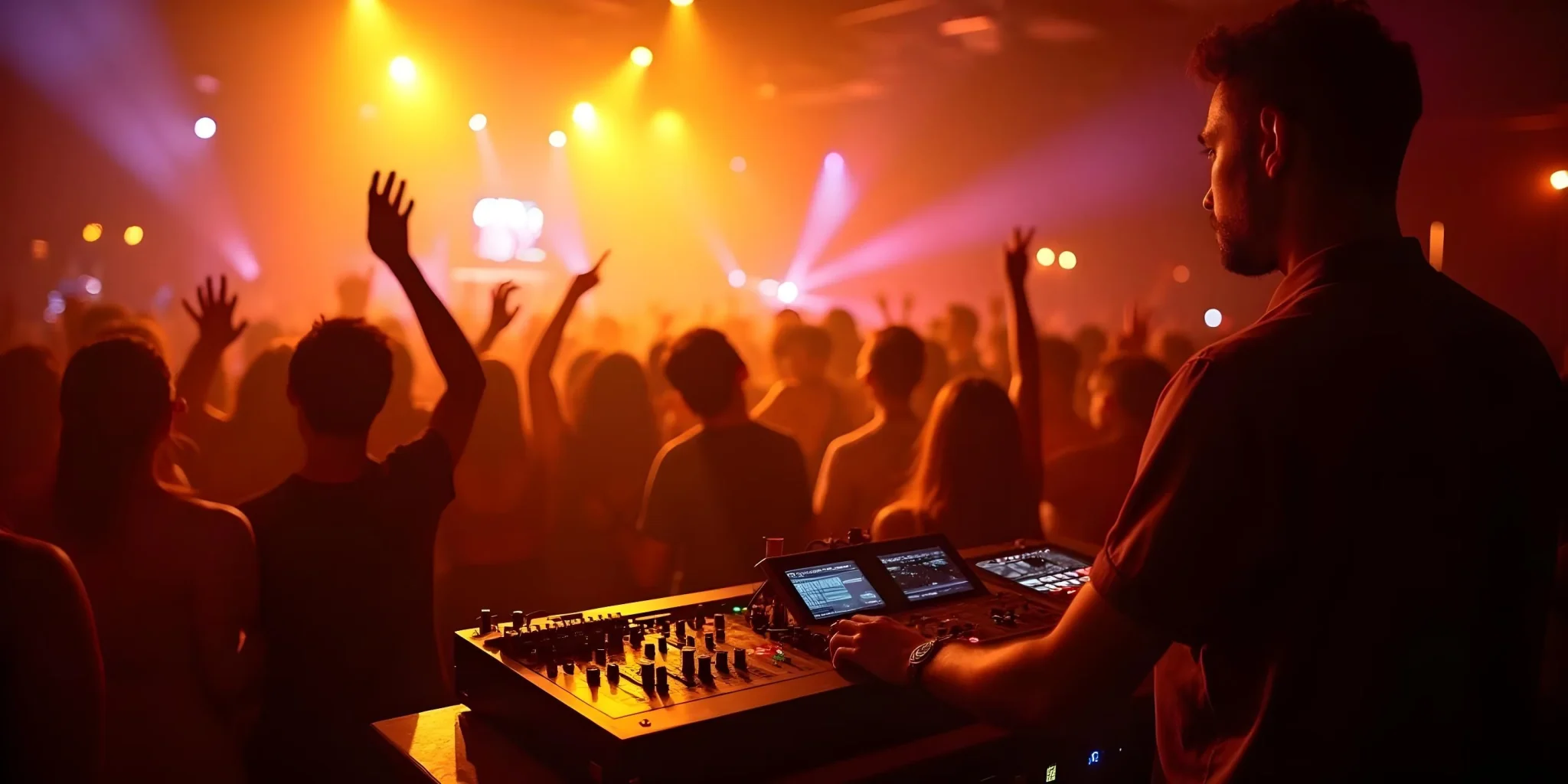 Nightclub DMX Lighting Control Small Console Syncing Lights with Dancefloor Energy
