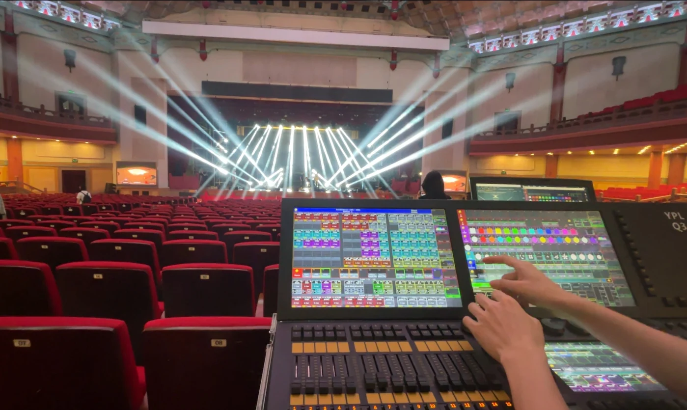 Theater DMX Lighting Console Setup for Precise Stage Light Control